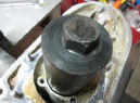 90295 Slide threaded bolt down thru old drive shaft bearing