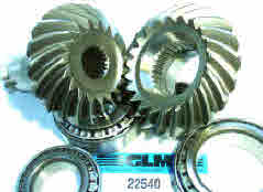 GLM aftermarket OMC Cobra gears V6 21-19 gear set